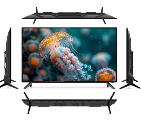 شیشه گرم 75 اینچ تلویزیون ال ای دی 4K Ultra باریک بیزل با خانه پلاستیکی